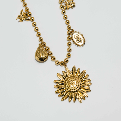 COLLAR ZO12771N Dorado Acero Inoxidable -2D51