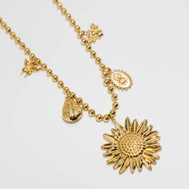 COLLAR ZO12771N Dorado Acero Inoxidable -2D51