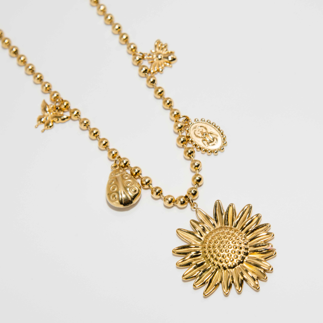 COLLAR ZO12771N Dorado Acero Inoxidable -2D51