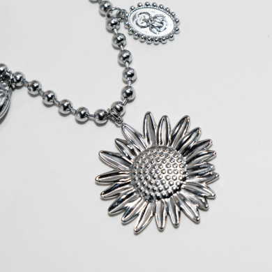 COLLAR ZO12771N Plateado Acero Inoxidable -2D51