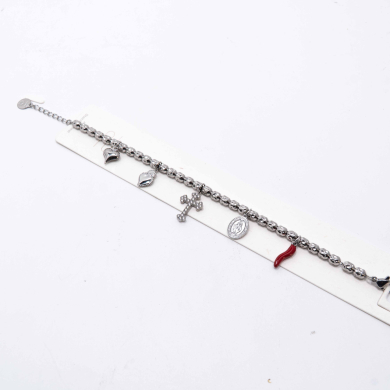PULSERA ZO12824B Plateado Acero Inoxidable -2C44