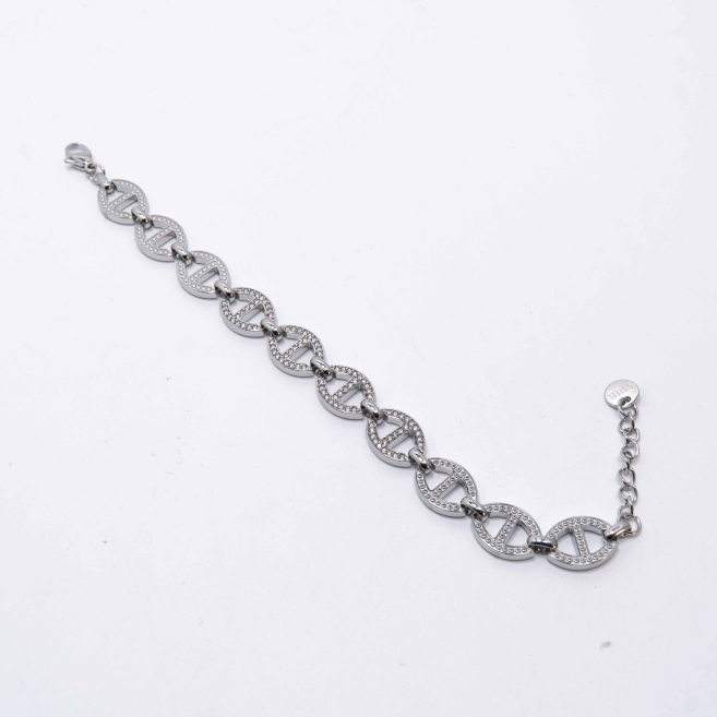 PULSERA ZO13640B Plateado Acero Inoxidable -2B41
