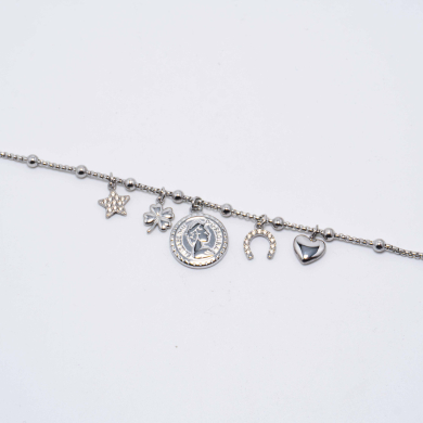 PULSERA ZO12799B Plateado Acero Inoxidable -2C42