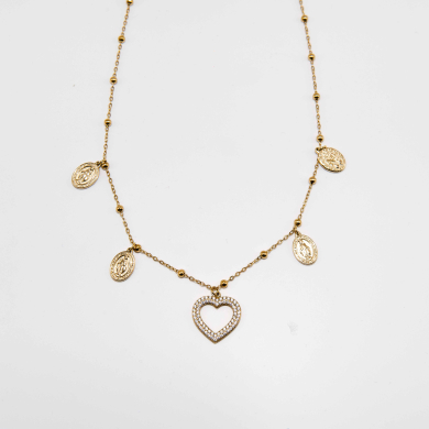 COLLAR ZO12777N Dorado Acero Inoxidable -E44