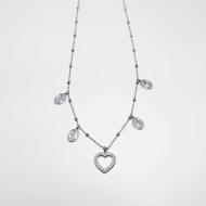 COLLAR ZO12777N Plateado Acero Inoxidable -E44