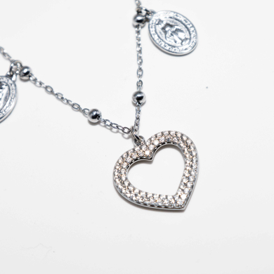 COLLAR ZO12777N Plateado Acero Inoxidable -E44