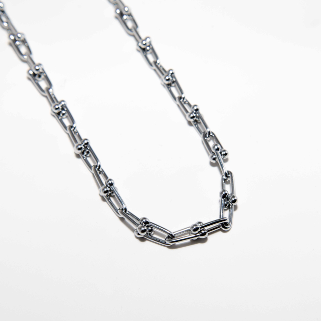 COLLAR ZO13318N Plateado Acero Inoxidable -2D56