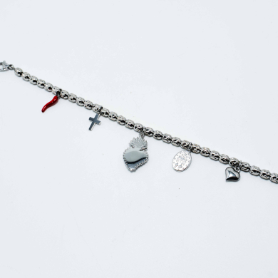 PULSERA ZO12830B Plateado Acero Inoxidable -2C43