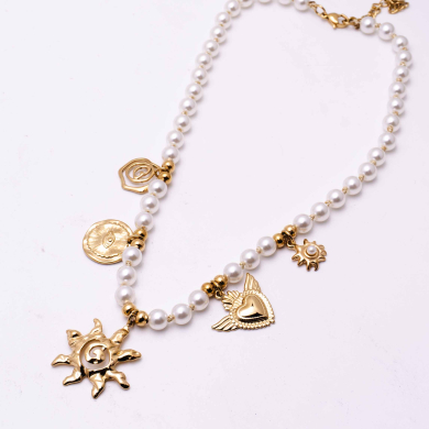 COLLAR Y00325 Dorado Acero Inoxidable E38