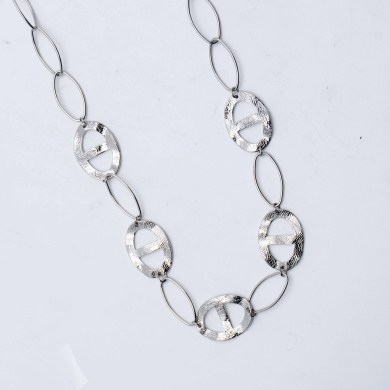 COLLAR ZO13564N Plateado Acero Inoxidable 2D36