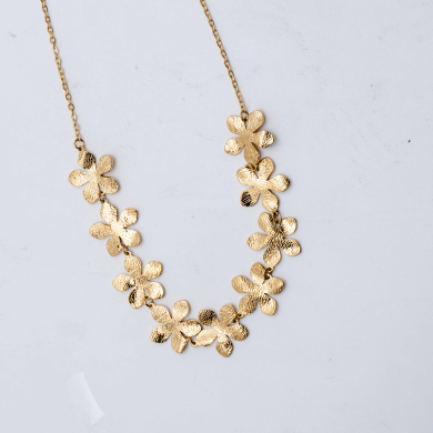 COLLAR ZO13372N Dorado Acero Inoxidable 2D12