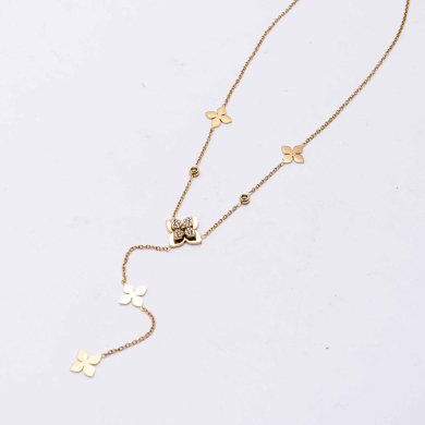 COLLAR ZO13554N Dorado Acero Inoxidable 2D12