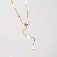 COLLAR ZO13554N Dorado Acero Inoxidable 2D12
