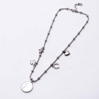 COLLAR ZO12781N Plateado Acero Inoxidable 2D25