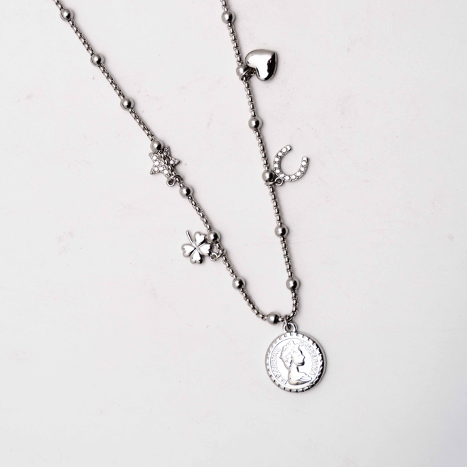 COLLAR ZO12781N Plateado Acero Inoxidable 2D25