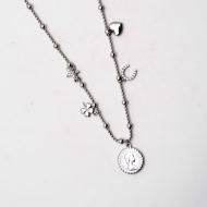 COLLAR ZO12781N Plateado Acero Inoxidable 2D25