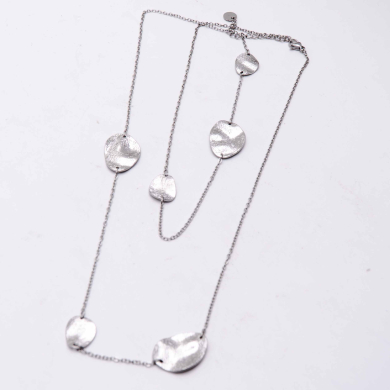 COLLAR ZO13623N Plateado Acero Inoxidable 2D36