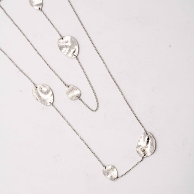 COLLAR ZO13623N Plateado Acero Inoxidable 2D36