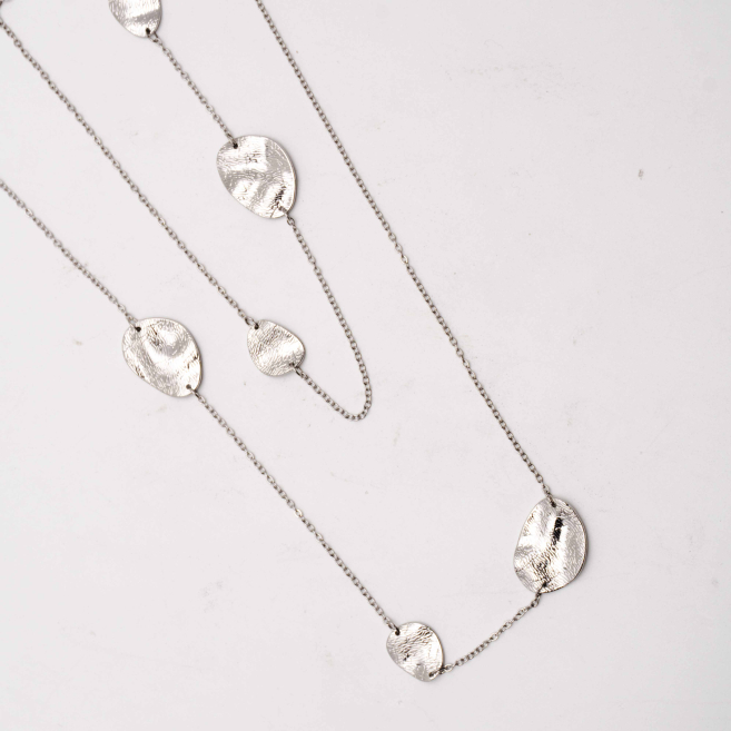COLLAR ZO13623N Plateado Acero Inoxidable 2D36