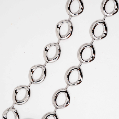 COLLAR ZO12988N Plateado Acero Inoxidable -2D56