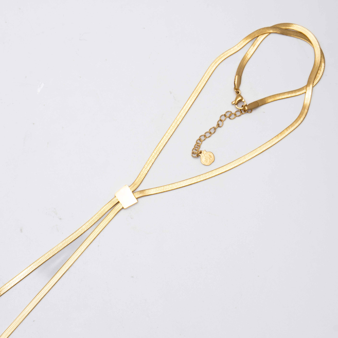 COLLAR ZO11762N Dorado Acero Inoxidable 2D37