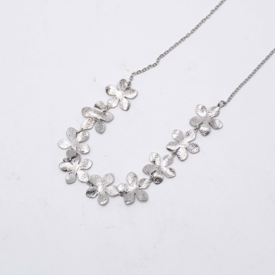 COLLAR ZO13372N Plateado Acero Inoxidable 2D12