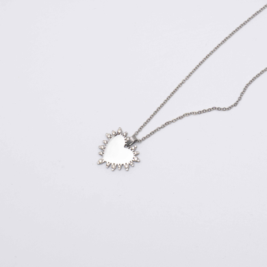 COLLAR ZO13338N Plateado Acero Inoxidable 2D47