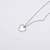 COLLAR ZO13338N Plateado Acero Inoxidable 2D47