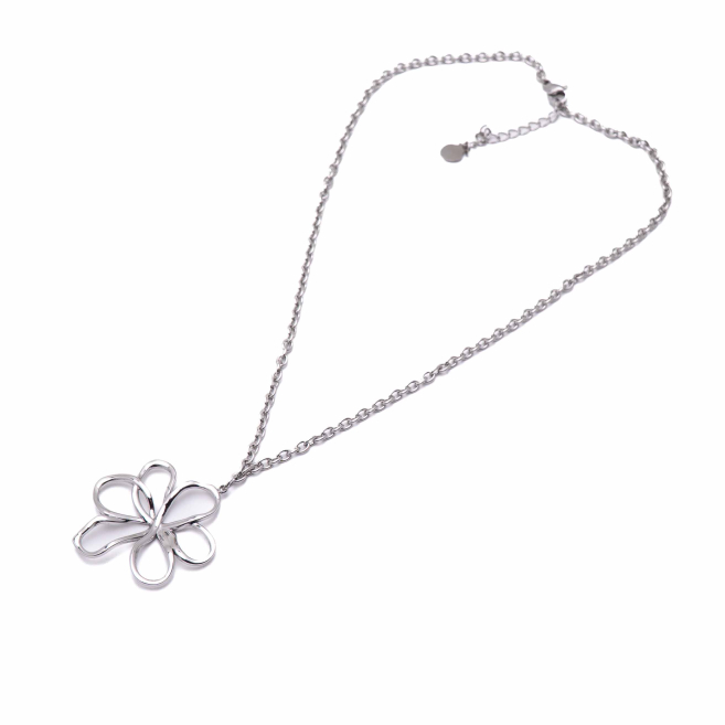 COLLAR ZO13086N Plateado Acero Inoxidable 2D28