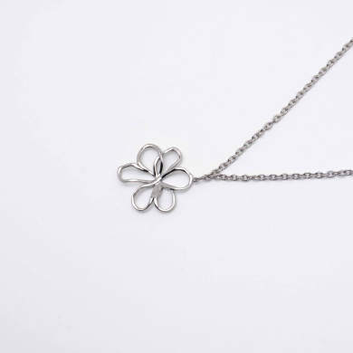 COLLAR ZO13086N Plateado Acero Inoxidable 2D28