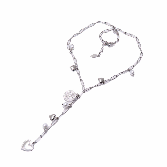 COLLAR ZO13176N Plateado Acero Inoxidable E35