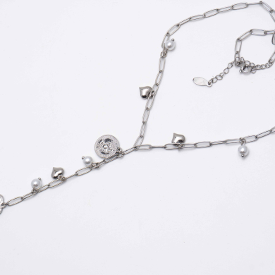 COLLAR ZO13176N Plateado Acero Inoxidable E35