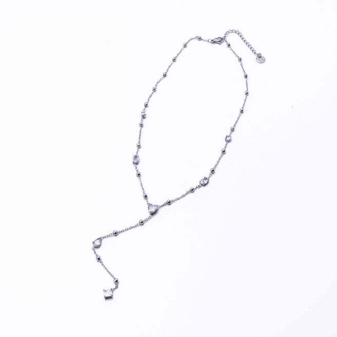 COLLAR ZO13637N Plateado Acero Inoxidable 2D46