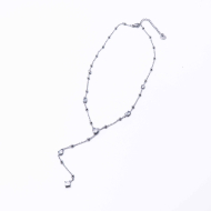 COLLAR ZO13637N Plateado Acero Inoxidable 2D46