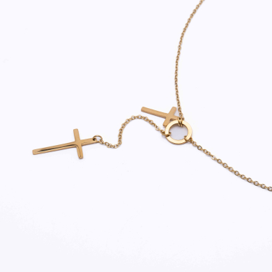 COLLAR Y00193 Dorado Acero Inoxidable -2D25