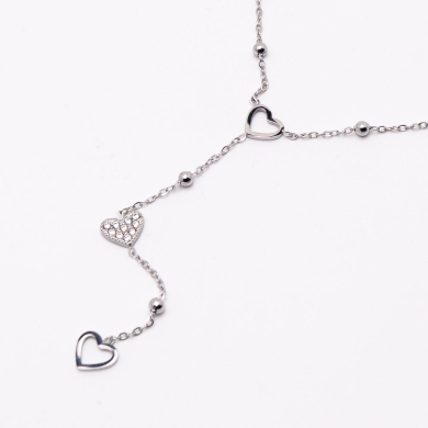 COLLAR ZO13227N Plateado Acero Inoxidable -E45