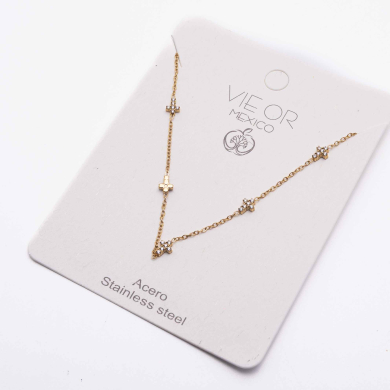 COLLAR ZO13686N Plateado Acero Inoxidable E26