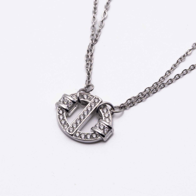 COLLAR ZO13772N Plateado Acero Inoxidable 2D31