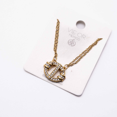 COLLAR ZO13772N Dorado Acero Inoxidable 2D31