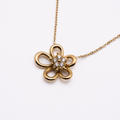 COLLAR ZO12904N Dorado Acero Inoxidable E23