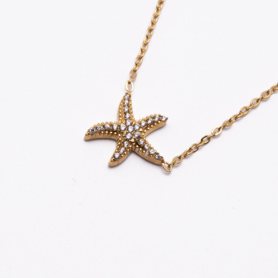 COLLAR ZO13346N Dorado Acero Inoxidable 2D31