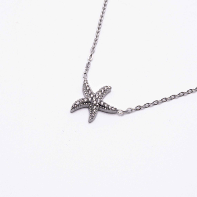 COLLAR ZO13346N Plateado Acero Inoxidable 2D31