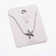 COLLAR ZO13346N Plateado Acero Inoxidable 2D31