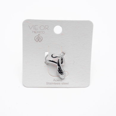 ANILLO ZO14108R Plateado Acero Inoxidable 2A410