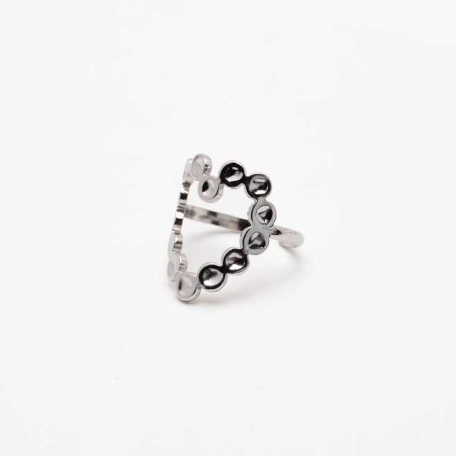 ANILLO ZO14315R Plateado Acero Inoxidable 2A38