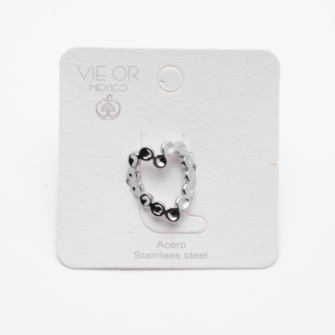 ANILLO ZO14315R Plateado Acero Inoxidable 2A38