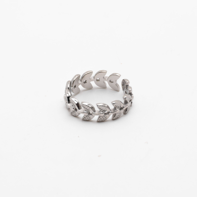 ANILLO ZO14300R Plateado Acero Inoxidable 2A37