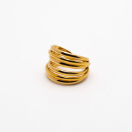 ANILLO ZO13238R Dorado Acero Inoxidable A36