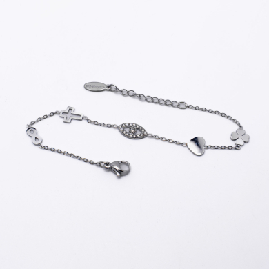 PULSERA ZO13335B Plateado Acero Inoxidable 2B23