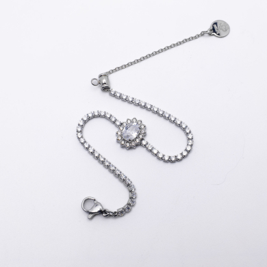 PULSERA ZO13143B Plateado Acero Inoxidable 2B32